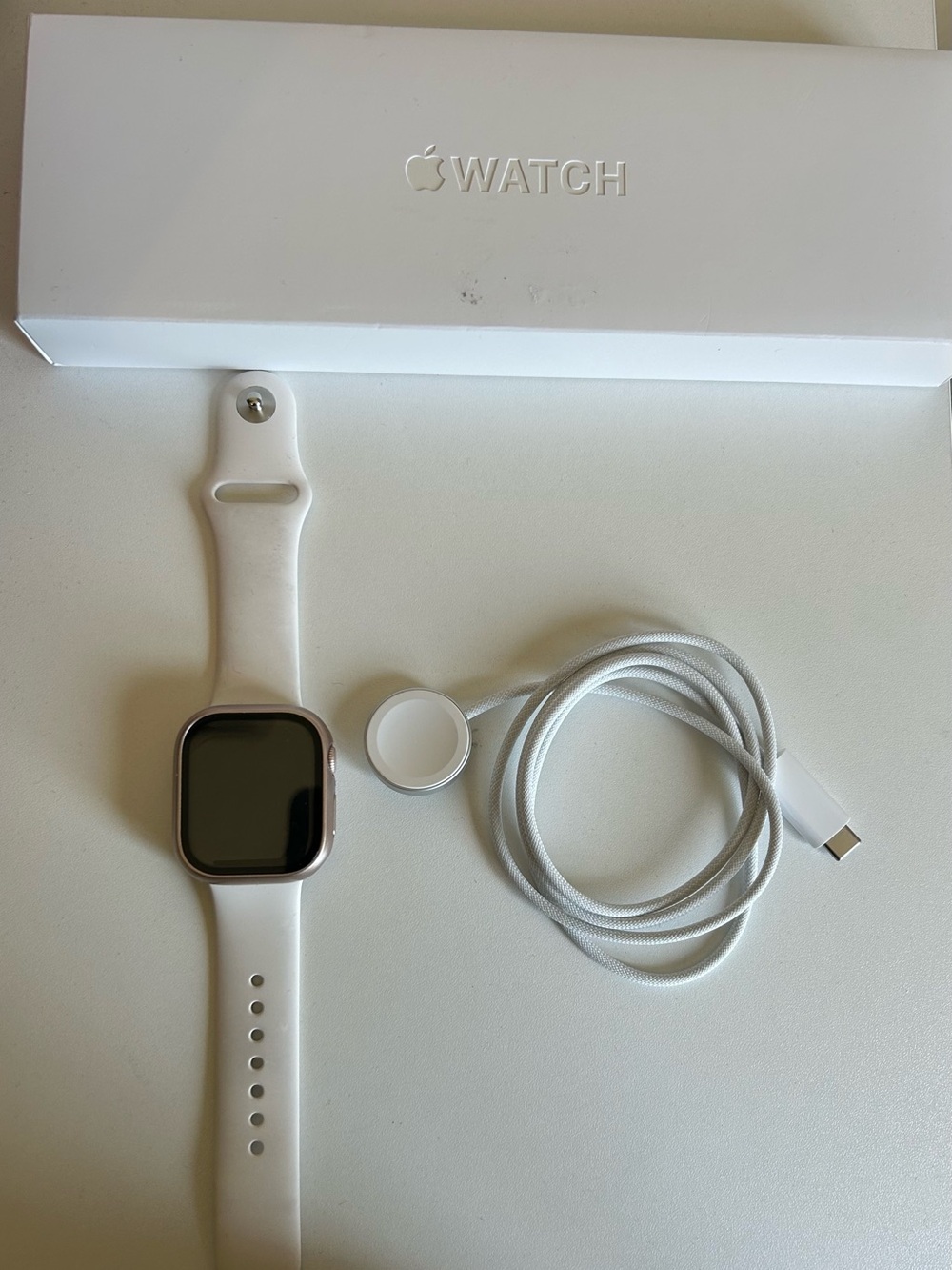 Apple Watch Series 10 GPS 42mm Pink Aluminum w/ Pink Sport Band & Box